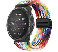 QJONSIU Bracelet Compatible avec Polar Grit X2 Pro, Respirant Nylon Remplacement Strap avec Boucle Magnétique-Noir