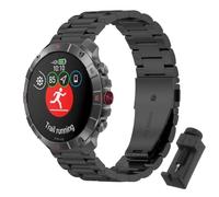 QJONSIU Bracelet Compatible avec Polar Grit X2 Pro Titan, Acier Inoxydable Métal Remplacement Strap, Réglable-Black