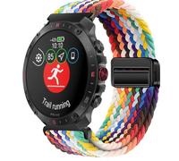 QJONSIU Bracelet Compatible avec Polar Grit X2 Pro Titan, Respirant Nylon Remplacement Strap avec Boucle Magnétique-Noir