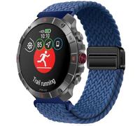 QJONSIU Bracelet Compatible avec Polar Grit X2 Pro Titan, Respirant Nylon Remplacement Strap avec Boucle Magnétique-Bleu