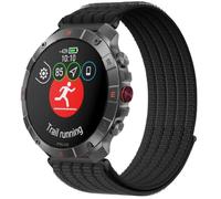 QJONSIU Bracelet Compatible avec Polar Grit X2 Pro Titan, Sport Respirant Nylon Remplacement Strap Léger Réglable-Noir