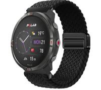QJONSIU Bracelet Compatible avec Polar Grit X2, Respirant Nylon Remplacement Strap avec Boucle Magnétique-Noir