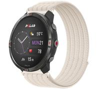 QJONSIU Bracelet Compatible avec Polar Grit X2, Sport Respirant Nylon Remplacement Strap Léger Réglable-white