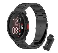QJONSIU Bracelet Compatible avec Polar Street X, Acier Inoxydable Métal Remplacement Strap, Réglable-Black