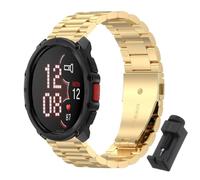 QJONSIU Bracelet Compatible avec Polar Street X, Acier Inoxydable Métal Remplacement Strap, Réglable-Gold
