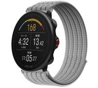 QJONSIU Bracelet Compatible avec Polar Vantage M2, Sport Respirant Nylon Remplacement Strap Léger Réglable-Gris