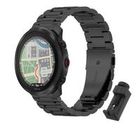 QJONSIU Bracelet Compatible avec Polar Vantage M3, Acier Inoxydable Métal Remplacement Strap, Réglable-Black