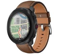 QJONSIU Bracelet Compatible avec Polar Vantage M3, Respirant Souple Remplacement Strap en Cuir, Réglable-Brun