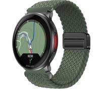 QJONSIU Bracelet Compatible avec Polar Vantage V3, Respirant Nylon Remplacement Strap avec Boucle Magnétique-Vert