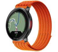 QJONSIU Bracelet Compatible avec Polar Vantage V3, Sport Respirant Nylon Remplacement Strap Léger Réglable-orange