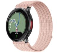 QJONSIU Bracelet Compatible avec Polar Vantage V3, Sport Respirant Nylon Remplacement Strap Léger Réglable-Rose