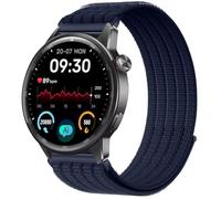 QJONSIU Bracelet Compatible avec Realme Watch S2, Sport Respirant Nylon Remplacement Strap Léger Réglable-Bleu