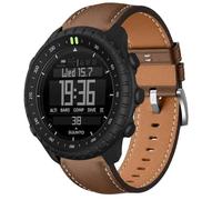 QJONSIU Bracelet Compatible avec Suunto Core 2, Respirant Souple Remplacement Strap en Cuir, Réglable
