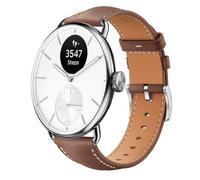 QJONSIU Bracelet Compatible avec Withings ScanWatch 2 38mm, Respirant Souple Remplacement Strap en Cuir, Réglable