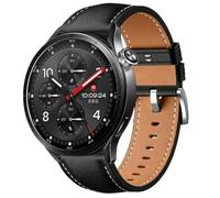 QJONSIU Bracelet Compatible avec Xiaomi Watch S5 46mm, Respirant Souple Remplacement Strap en Cuir, Réglable