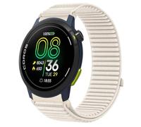 QJONSIU Bracelet Sport en Nylon Compatible avec Coros PACE Pro, Souple Respirant Antisueur Remplacement Strap-White