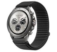 QJONSIU Bracelet Sport en Nylon Compatible avec Mibro Watch GS Explorer S, Souple Respirant Antisueur Remplacement Strap-Noir