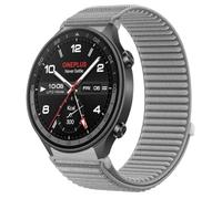 QJONSIU Bracelet Sport en Nylon Compatible avec OnePlus Watch 2R, Souple Respirant Antisueur Remplacement Strap-Gris
