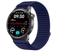 QJONSIU Bracelet Sport en Nylon Compatible avec Realme Watch S2, Souple Respirant Antisueur Remplacement Strap-Bleu