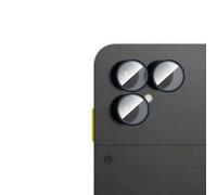 QJONSIU Caméra Arrière Protecteur Compatible avec Fairphone 6, 3 Pièces Anneau en Alliage D'aluminium, Film de Protection HD, Anti rayures-Noir