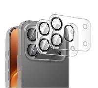 QJONSIU Caméra Arrière Protecteur Compatible avec Honor 600 Pro, 2 Pack Film de Protection HD, Anneau en Alliage D'aluminium, Anti rayures-Noir