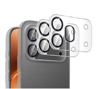 QJONSIU Caméra Arrière Protecteur Compatible avec Honor 600 Pro, 2 Pack Film de Protection HD, Anneau en Alliage D'aluminium, Anti rayures-Blue