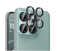 QJONSIU Caméra Arrière Protecteur Compatible avec Motorola Edge 70 Pro, Anneau en Alliage D'aluminium, Film de Protection HD, Anti rayures-Noir