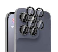 QJONSIU Caméra Arrière Protecteur Compatible avec Motorola Moto G87, Anneau en Alliage D'aluminium, Film de Protection HD, Anti rayures-Noir