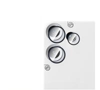 QJONSIU Caméra Arrière Protecteur Compatible avec Nothing Phone 3a Lite, 3 Pièces Anneau en Alliage D'aluminium, Film de Protection HD, Anti rayures-Noir