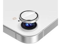 QJONSIU Caméra Arrière Protecteur pour iPhone 16e, [2 Pièces] Anneau en Alliage D'aluminium, Film de Protection HD, [Anti-rayures] pour iPhone 16e-Argent