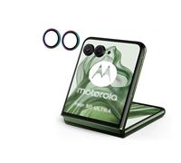 QJONSIU Caméra Arrière Protecteur pour Motorola Razr 60 Ultra, [2 Pièces] Anneau en Alliage D'aluminium, Film de Protection HD, [Anti-rayures] pour Motorola Razr 60 Ultra-1