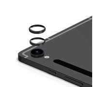 QJONSIU Caméra Arrière Protecteur pour Samsung Galaxy Tab S10 FE+, [2 Pièces] Anneau en Alliage D'aluminium, Film de Protection HD, [Anti-rayures] pour Samsung Galaxy Tab S10 FE+-Noir