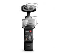 QJONSIU Compatible avec Insta 360 Luna Ultra Film Protecteur, 2 Pack Protecteur D'écran, 2 Pack HD Clair Verre Trempé Film pour Lens, Anti rayures