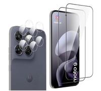 QJONSIU Compatible avec Motorola Moto G77 Power Film Protecteur, 2 Pack Protecteur D'écran, 2 Pack Protecteur de Caméra Arrière, Anti rayures