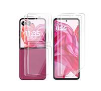 QJONSIU Compatible avec Motorola Razr 70 Film de Protection [Écran Avant+Intérieur], 2 pack Protection D'écran en TPU Souple, Anti rayures Film Souple