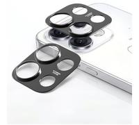 QJONSIU Compatible avec OPPO Reno 16 Pro Caméra Arrière Protecteur, 2 Pack Alliage D'aluminium Camera Lens Protecteur Film, Anti rayures-Noir