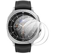 QJONSIU Compatible avec Samsung Galaxy Watch 8 Classic 46mm 4 Packs Protection d'écran, HD Verre Trempé Protection Film, 9H Anti-rayures, Sans Bulles