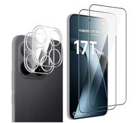 QJONSIU Compatible avec Xiaomi 17T Film Protecteur, 2 Pack Protecteur D'écran, 2 Pack HD Clair Verre Trempé Film pour Lens, Anti rayures