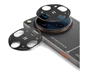 QJONSIU Compatible with Oppo Find X9 Ultra Lens Protector, 2 Pack Aluminum Alloy Metal Camera Lens Protection, Anti-Scratch-Black