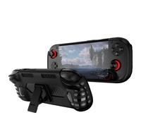 QJONSIU Coque Compatible avec Ayn Odin 3, Antichoc Coque en TPU Souple Case avec Kickstand, Anti-Rayures Protecteur-Noir