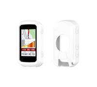 QJONSIU Coque Compatible avec Garmin Edge 850/Edge 550, Antichoc Protection en Souple Silicone Case pour GPS Vélo Accessoires, Léger-Blanc