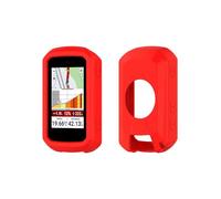 QJONSIU Coque Compatible avec Garmin Edge 850/Edge 550, Antichoc Protection en Souple Silicone Case pour GPS Vélo Accessoires, Léger-Rouge