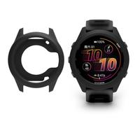 QJONSIU Coque Compatible avec Garmin Forerunner 570 47mm, 2 Pack Antichoc Souple Silicone Protecteur Case Anti-Rayures-Black