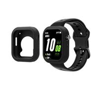 QJONSIU Coque Compatible avec Honor Choice Watch 2i, 2 Pack Antichoc Souple Silicone Protecteur Case Anti-Rayures-Black