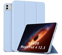 QJONSIU Coque Compatible avec Honor MagicPad 4 12.3 2026, Fonction Stand, Anti-Choc Protection, Ultra-Mince TPU Kickstand Case-Sky Blue