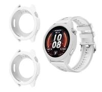 QJONSIU Coque Compatible avec Honor Watch 6, 2 Pack Antichoc Souple Silicone Protecteur Case Anti-Rayures-White