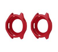 QJONSIU Coque Compatible avec Honor Watch 6, 2 Pack Antichoc Souple Silicone Protecteur Case Anti-Rayures-Red