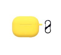 QJONSIU Coque Compatible avec Huawei FreeBuds SE 4 ANC, Protection Coque en Silicone Souple Case avec Mousqueton-Jaune