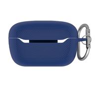 QJONSIU Coque Compatible avec JBL Endurance Race 2, Antichoc Robuste Souple Silicone Protection avec Mousqueton, Protection Intégrale du Corps-Bleu