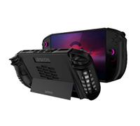 QJONSIU Coque Compatible avec Lenovo Legion Go 2, Antichoc Coque en TPU Souple Case avec Kickstand, Anti-Rayures Protecteur-Noir